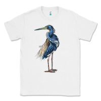 White Louisiana Heron Classic Tee - LillyAllenDesigns