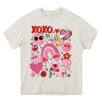 Cream cute valentines day Heavy Core Tee - MaliasSmallBusiness