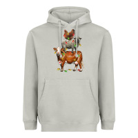 Moon Dust Christmas cow sheep and chicken Heavyweight Hoodie - LillyAllenDesigns