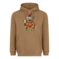 Toasted Coconut Christmas cow sheep and chicken Heavyweight Hoodie - LillyAllenDesigns