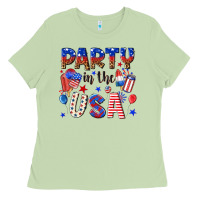 Matcha party in the usa Ladies Tee - NancyCooperArtShop