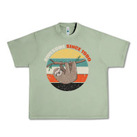 Oil Green Born in 1980 Womens 1980 Urban Heavy Tee - Bettercallsaul