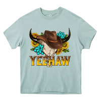 Arona yeehaw bull skull Heavy Core Tee - NancyCooperArtShop