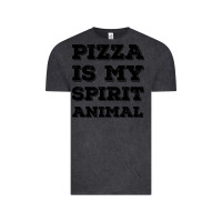 Vintage Black Pizza Is My Spirit Animal Vintage Tee - Bettercallsaul