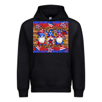 Black american flag gnomes star leopard glitter tumbler Urban Hoodie - Artiststas