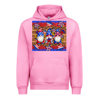 Fuchsia Pink american flag gnomes star leopard glitter tumbler Urban Hoodie - Artiststas
