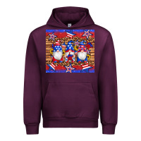 Mauve Wine american flag gnomes star leopard glitter tumbler Urban Hoodie - Artiststas
