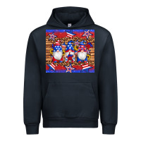 Navy american flag gnomes star leopard glitter tumbler Urban Hoodie - Artiststas