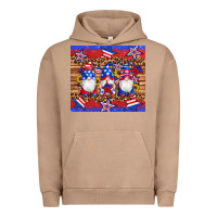 Pigment Burro american flag gnomes star leopard glitter tumbler Urban Hoodie - Artiststas
