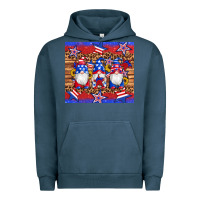 Pigment Midnight Navy american flag gnomes star leopard glitter tumbler Urban Hoodie - Artiststas