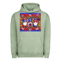 Pigment Oil Green american flag gnomes star leopard glitter tumbler Urban Hoodie - Artiststas