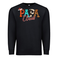 Black Papa Claus Premium Sweatshirt - CowhideDigitalArt