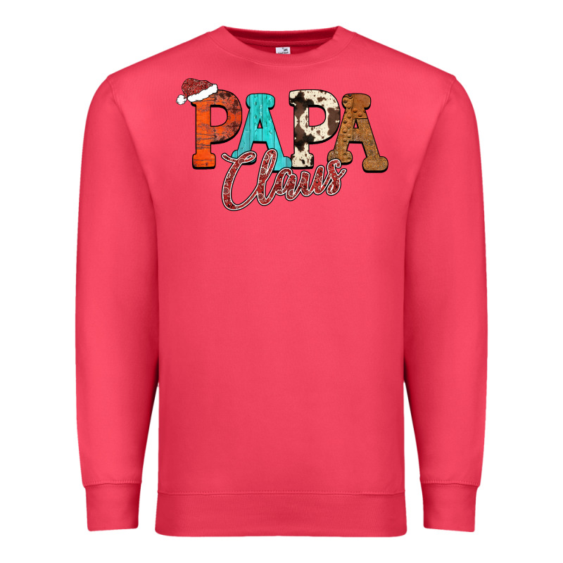 Papa Claus Premium Sweatshirt by CowhideDigitalArt | Teevron