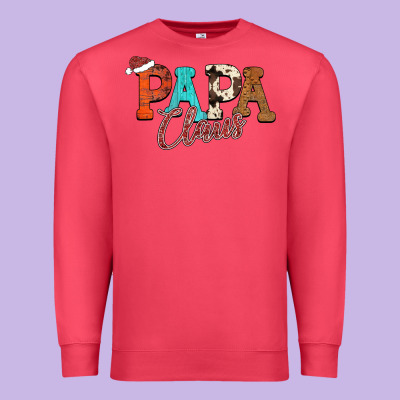 Papa Claus Premium Sweatshirt Designed By Cowhidedigitalart