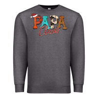 Charcoal Heather Papa Claus Premium Sweatshirt - CowhideDigitalArt