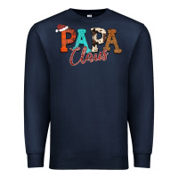 Navy Papa Claus Premium Sweatshirt - CowhideDigitalArt