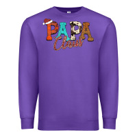 Purple Papa Claus Premium Sweatshirt - CowhideDigitalArt