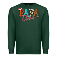 Sports Green Papa Claus Premium Sweatshirt - CowhideDigitalArt