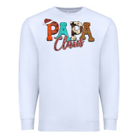 White Papa Claus Premium Sweatshirt - CowhideDigitalArt