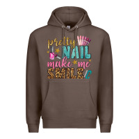 Coffee pretty nail make me smile bbs Premium Hoodie - BundleAndBundleShop