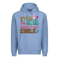 Colony Blue pretty nail make me smile bbs Premium Hoodie - BundleAndBundleShop