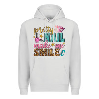 Dove Grey pretty nail make me smile bbs Premium Hoodie - BundleAndBundleShop