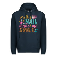 Navy pretty nail make me smile bbs Premium Hoodie - BundleAndBundleShop