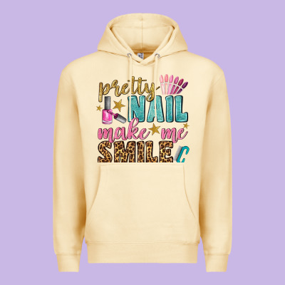 Pretty Nail Make Me Smile Bbs Premium Hoodie Designed By Bundleandbundleshop