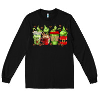Black grinch coffee cups Long Sleeve Tee - texasbilliewilder