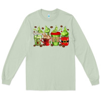 Matcha grinch coffee cups Long Sleeve Tee - texasbilliewilder