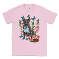 Bubblegum Pink Easter Pitbull Classic Tee - RanaPortraitStore