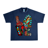 Navy christmas love Urban Heavy Tee - JahusDesignShop