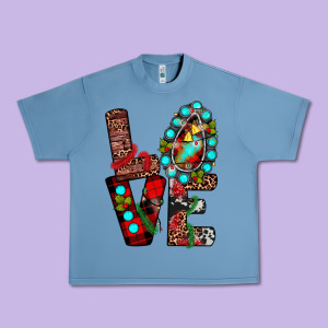 Christmas Love Urban Heavy Tee Designed By Jahusdesignshop