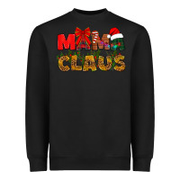 Black Mama claus mother's day Heavyweight Sweatshirt - HowdyJamesFarm