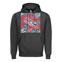 Charcoal Heather cosmetic fake eyelashes and butterfly with leopard seamless pattern bb Zipper Hoodie - BundleAndBundleShop