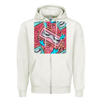 Oatmeal Heather cosmetic fake eyelashes and butterfly with leopard seamless pattern bb Zipper Hoodie - BundleAndBundleShop