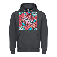 Smoke cosmetic fake eyelashes and butterfly with leopard seamless pattern bb Zipper Hoodie - BundleAndBundleShop