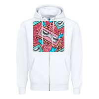 White cosmetic fake eyelashes and butterfly with leopard seamless pattern bb Zipper Hoodie - BundleAndBundleShop