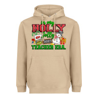 Mushroom In My Holly Jolly Teacher Era Heavyweight Hoodie - CowhideDigitalArt