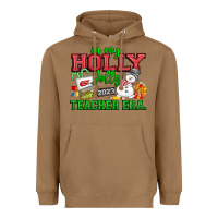 Toasted Coconut In My Holly Jolly Teacher Era Heavyweight Hoodie - CowhideDigitalArt