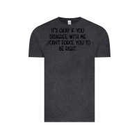 Vintage Black It's Okay If You Disagree With Me Vintage Tee - Bettercallsaul