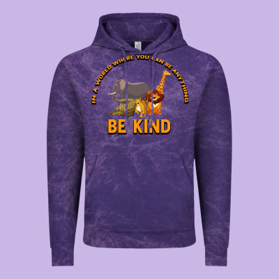 In A World Where You Can Be Anything Bee Kind Vintage Hoodie Designed By Bettercallsaul