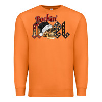 Carrot rockin noel skull Premium Sweatshirt - CowhideDigitalArt