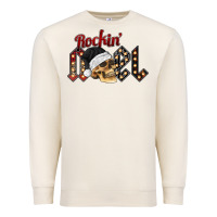 Sandshell rockin noel skull Premium Sweatshirt - CowhideDigitalArt