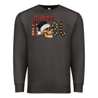 Smoke rockin noel skull Premium Sweatshirt - CowhideDigitalArt