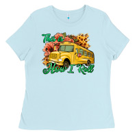 Baby Blue This is How I Roll Woman Bus Driver Ladies Tee - Jasminsmagicworld