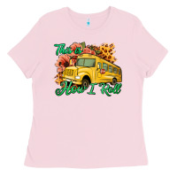 Bubblegum Pink This is How I Roll Woman Bus Driver Ladies Tee - Jasminsmagicworld
