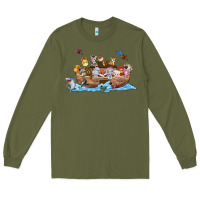 Army Green noahs ark Long Sleeve Tee - texasbilliewilder