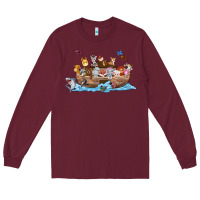 Burgundy noahs ark Long Sleeve Tee - texasbilliewilder