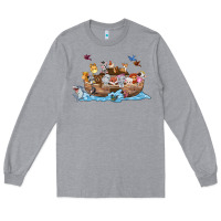 Heather Grey noahs ark Long Sleeve Tee - texasbilliewilder